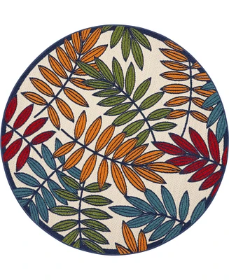 Nourison Home Aloha ALH18 Multi 4' Round Rug