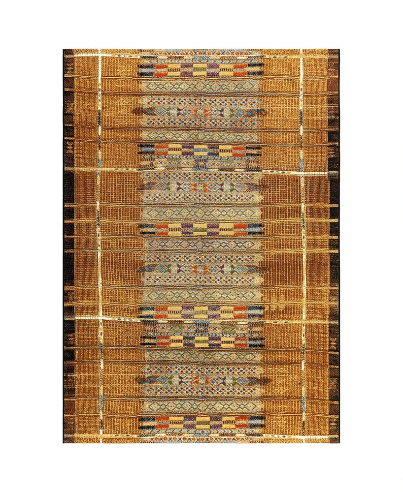 Liora Manne' Marina Tribal Stripe 7'10" x 9'10" Outdoor Area Rug