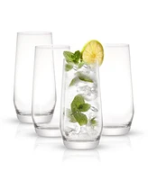 JoyJolt Gwen Highball Glasses, Set of 4