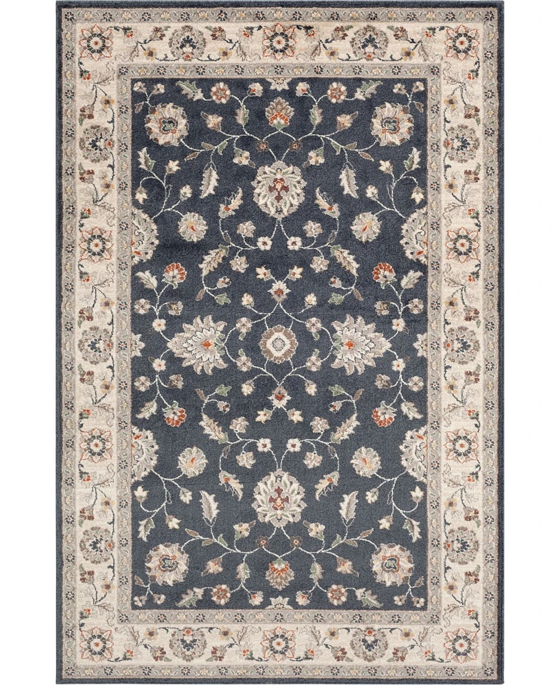 Closeout! Portland Textiles Cassandra Maneli Blue 5' x 7'3" Area Rug