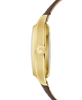 Bulova Men's Frank Sinatra Automatic Brown Leather Strap Watch 33.5x45mm