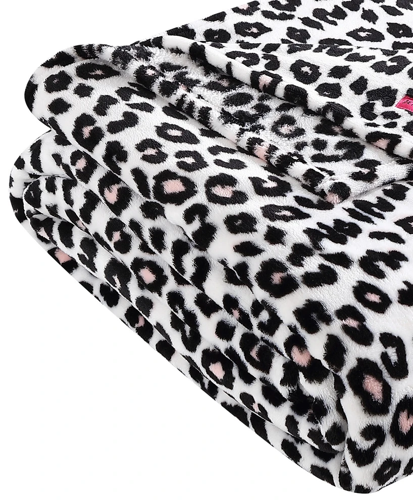 Betsey Johnson Betsey's Leopard Ultra Soft Plush Blanket