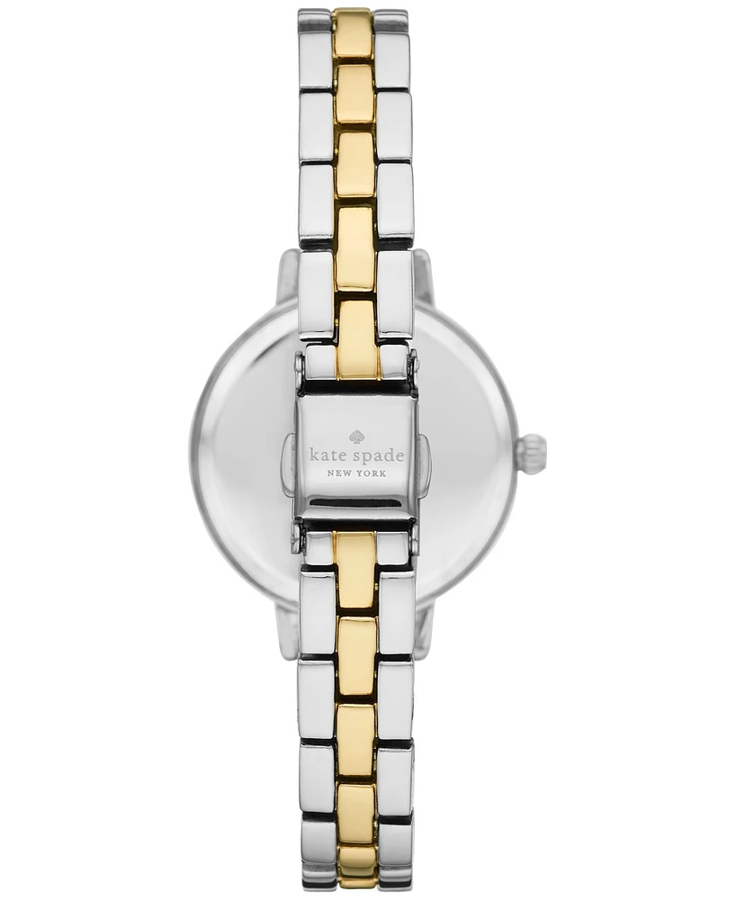 kate spade new york Women's Metro Two-Tone Stainless Steel Bracelet Watch 30mm
