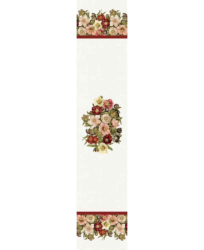 Laural Home Vintage Petals 13x72 Table Runner