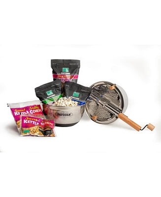 Stainless Steel Whirley Popcorn Complete Set, 7 Pieces