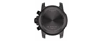 Tissot Men's Swiss Chronograph Supersport Black Stainless Steel Bracelet Watch 45.5mm