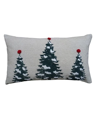 Vibhsa Evergreen Trees Decorative Pillow, 14" x 24"