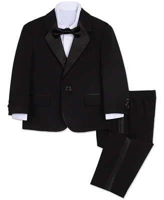 Nautica Baby Boys Tuxedo Suit, Shirt and Bowtie, 4 Piece Set