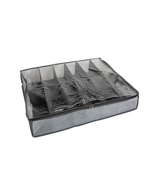 Simplify Under The Bed Shoe Storage Box, 12 Pair