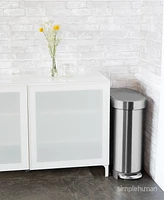 simplehuman 45 Liter Slim Kitchen Trash Can with Liner Pocket