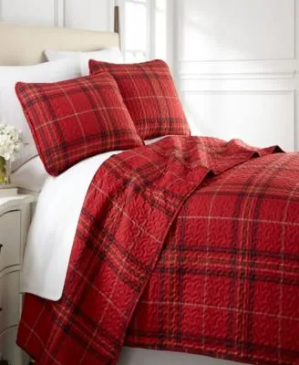 Southshore Fine Linens Vilano Plaid Ultra Soft Quilt Sets