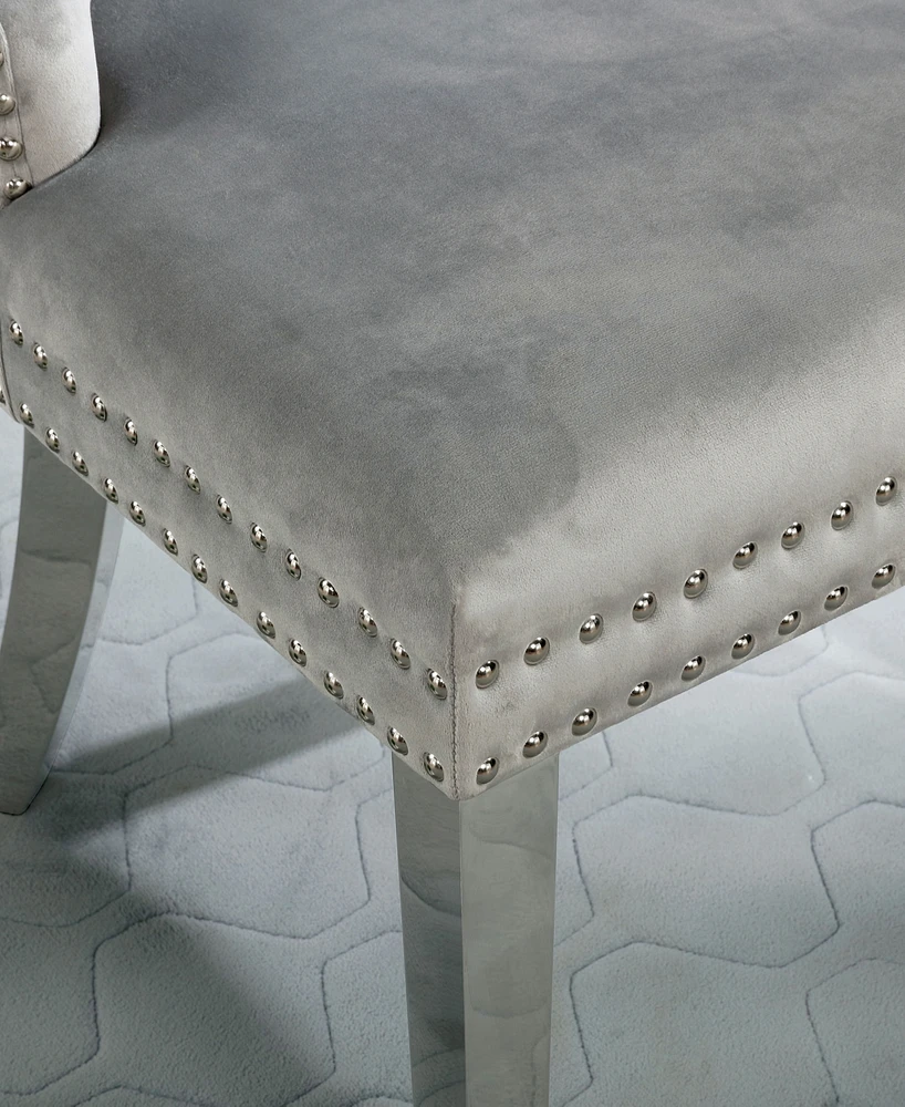 Furniture of America Brindabella Tufted Chairs, Set of 2