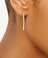 Giani Bernini Cubic Zirconia Vertical Bar Threader Earrings, Created for Macy's
