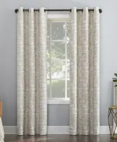 Parrish Distressed Grid Thermal Extreme 100% Blackout Grommet Curtain Panel