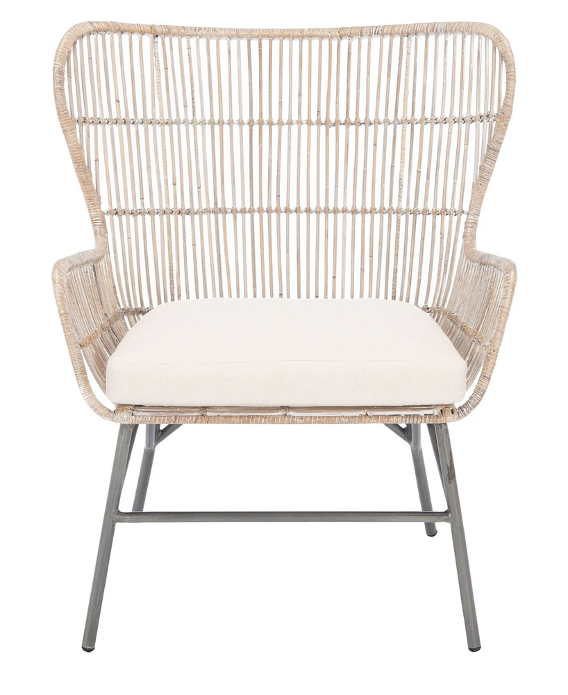 Lenu Rattan Accent Chair with Cushion