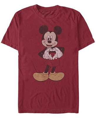 Fifth Sun Men's Vintage-Like Mickey Short Sleeve Crew T-shirt