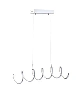 Ali 31" Dimmable Adjustable Integrated Led Linear Pendant