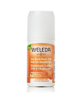 Weleda Sea Buckthorn 24 Hours Roll-On Deodorant, 1.7 oz