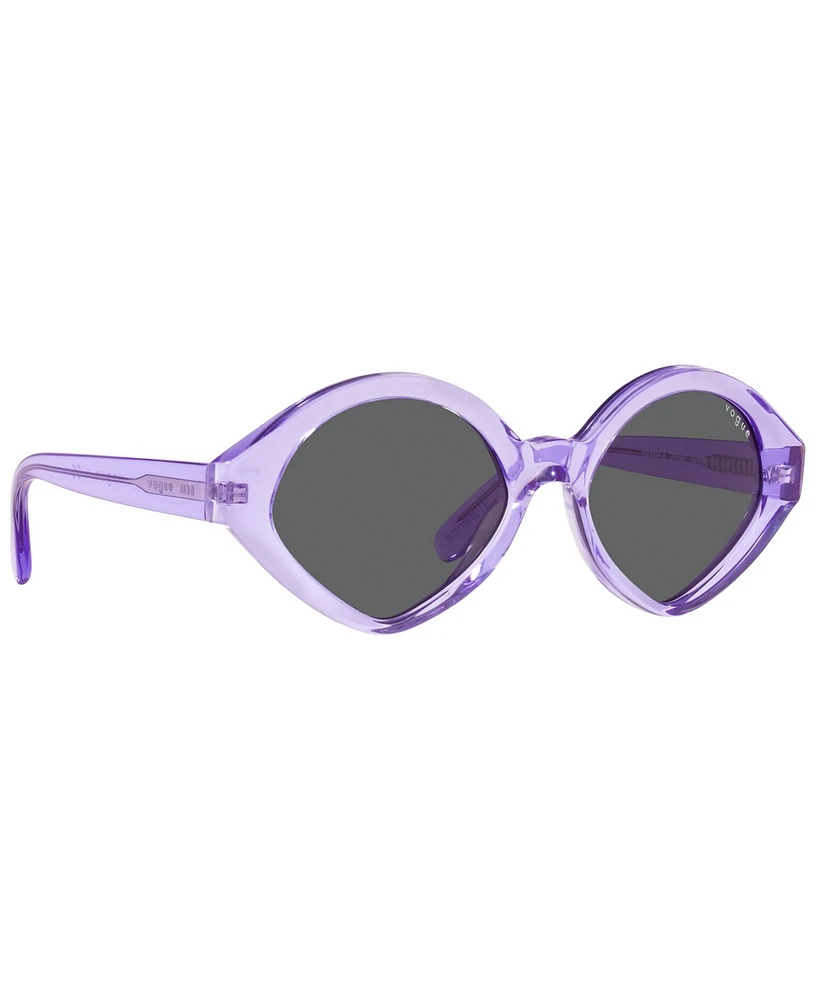 Mbb X Vogue Eyewear Sunglasses, VO5394S 52 - Transparent Lilac