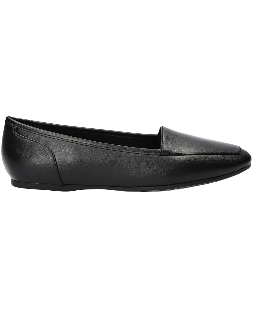 Easy Street Women's Thrill Square Toe Comfort Flats
