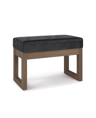 Milltown Contemporary Rectangle Footstool Ottoman Bench