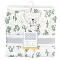 Hudson Baby Boys Unisex Deluxe Quilted Long-Sleeve Sleep Sack & Wearable Comfort Quilt
