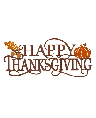 Glitzhome "Happy Thanksgiving" Wall Decor, 24"