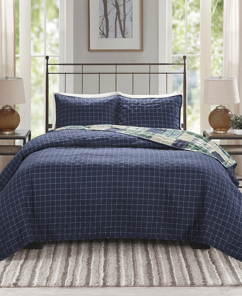 Madison Park Timber Reversible 3-Pc. Quilt Set, Full/Queen