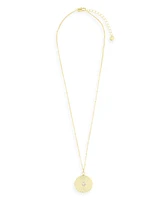 Catalina 14K Gold Plated Coin Pendant Necklace