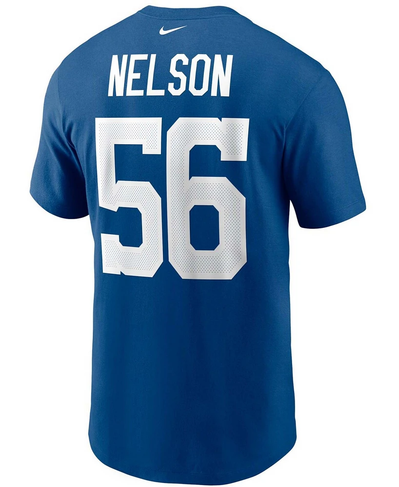 Men's Quenton Nelson Royal Indianapolis Colts Name and Number T-shirt