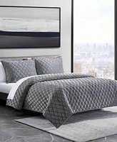 Vera Wang Diamond Velvet 3 Piece Quilt Set