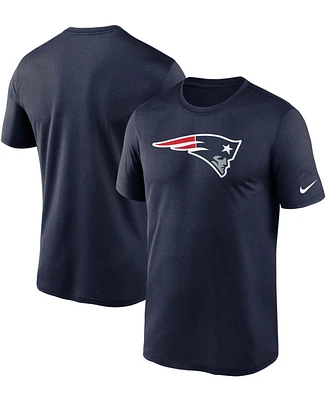 Men's Big and Tall Navy New England Patriots Logo Essential Legend Performance T-shirt