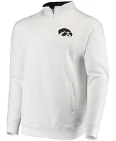 Men's White Iowa Hawkeyes Tortugas Logo Quarter-Zip Jacket
