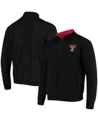 Men's Black Texas Tech Red Raiders Tortugas Logo Quarter-Zip Jacket