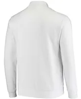 Men's White Illinois Fighting Illini Tortugas Logo Quarter-Zip Jacket