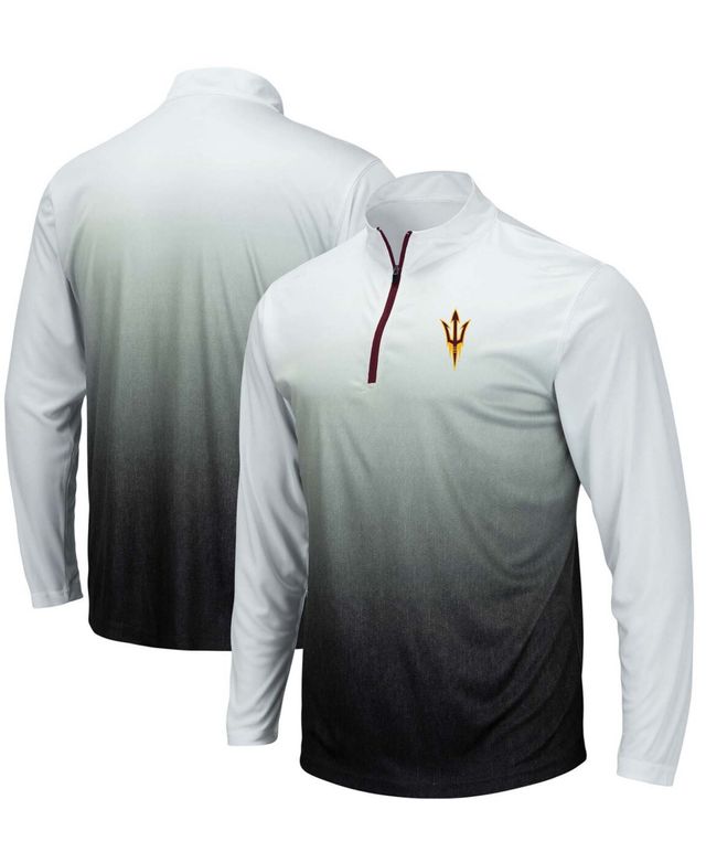 Men's Gray Arizona State Sun Devils Magic Team Logo Quarter-Zip Jacket