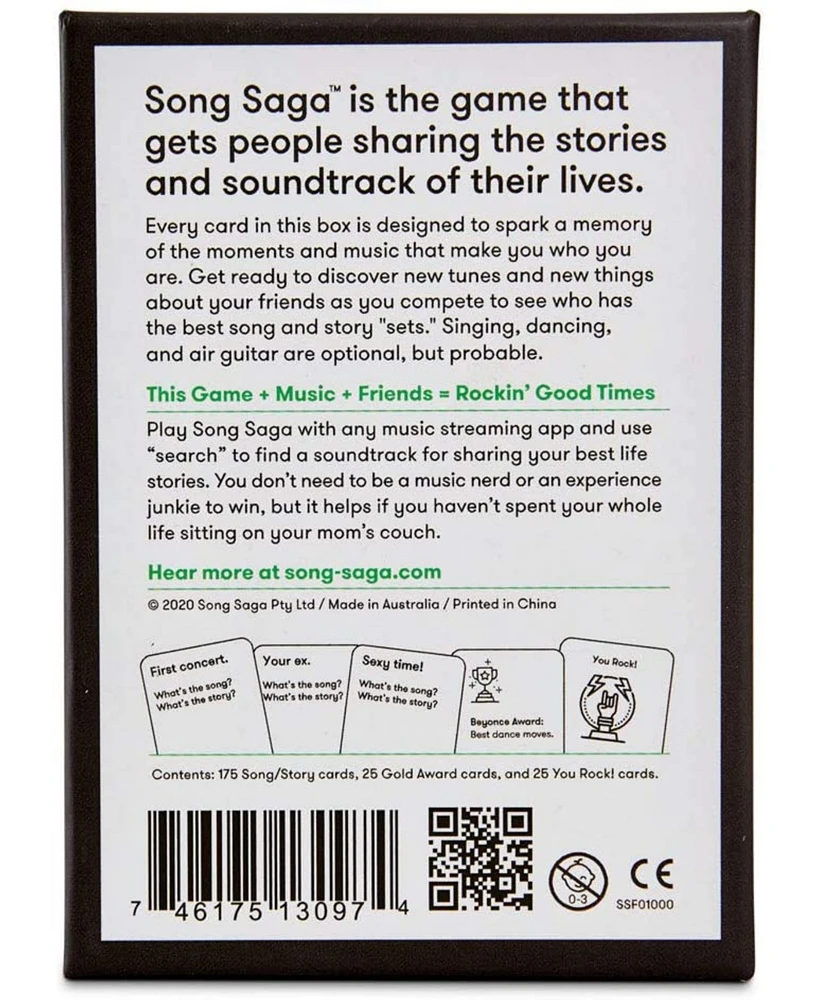 Song Saga The Music and Story Game That Rocks Connect Through Songs and Storytelling - 2 Plus Players