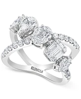 Effy Diamond Multi-Shape Crossover Ring (1-5/8 ct. t.w.) 18k White Gold or Yellow