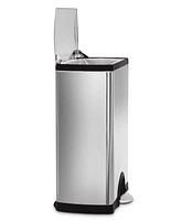 simplehuman 13 Gallon Classic Rectangular Step Kitchen Trash Can with Soft-Close Lid