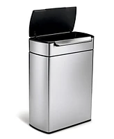 simplehuman 48 Liter Touch Bar Recycling Kitchen Trash Can