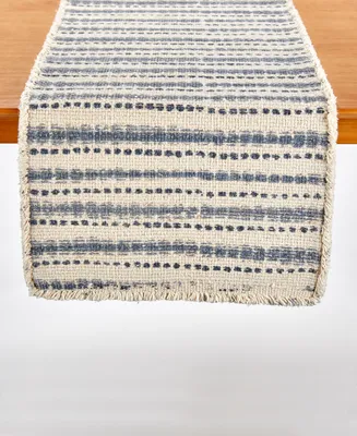 Water Stripe Printed Table Runner, 72" x 14"
