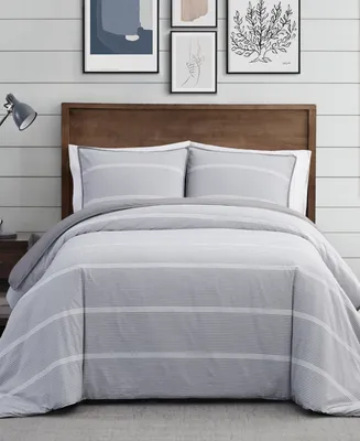 Brooklyn Loom Niari Yarn Dye Stripe 3 Piece Comforter Set