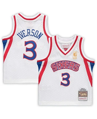 Infant Boys and Girls Allen Iverson White Philadelphia 76ers 1996-97 Hardwood Classics Retired Player Jersey
