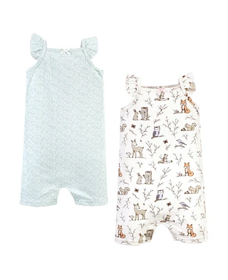 Hudson Baby Girls 2Pk Rompers