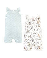 Hudson Baby Girls 2Pk Rompers
