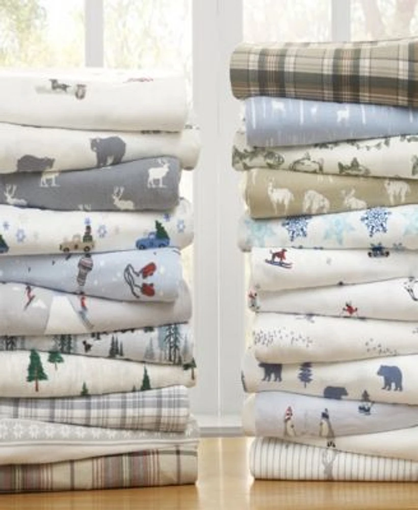Eddie Bauer Printed Cotton Flannel Sheet Sets