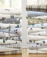 Eddie Bauer Printed Cotton Flannel Sheet Sets
