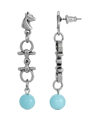 2028 Bead Horse Head Earrings