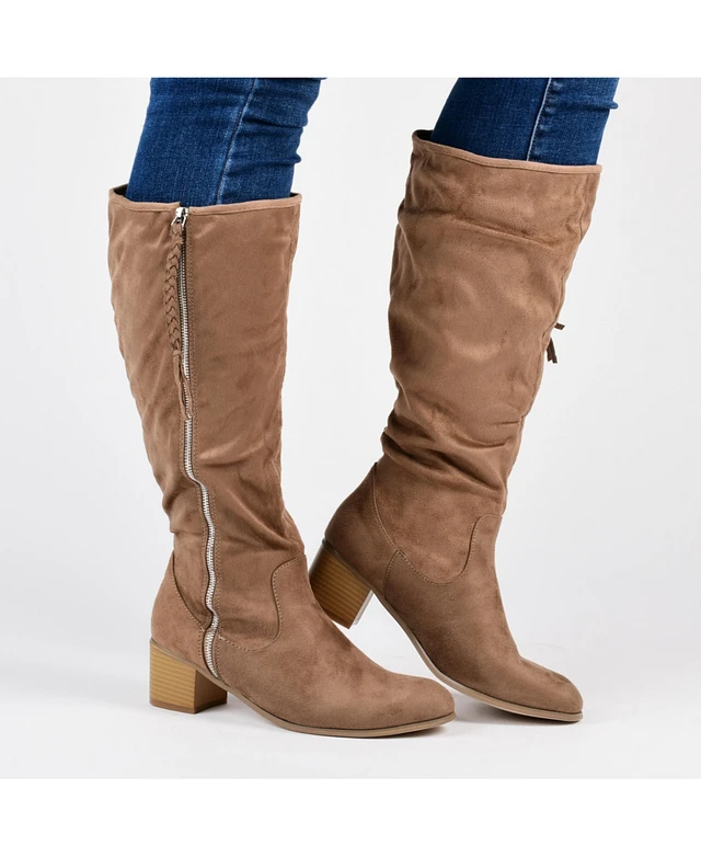 Suede Macys Womens Wide Calf Boots Journee Collection