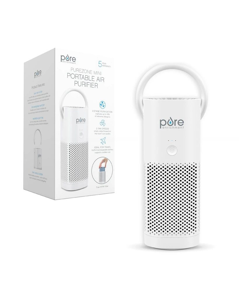 Pure Enrichment True Hepa Small & Portable Air Purifier for On-The-Go Use